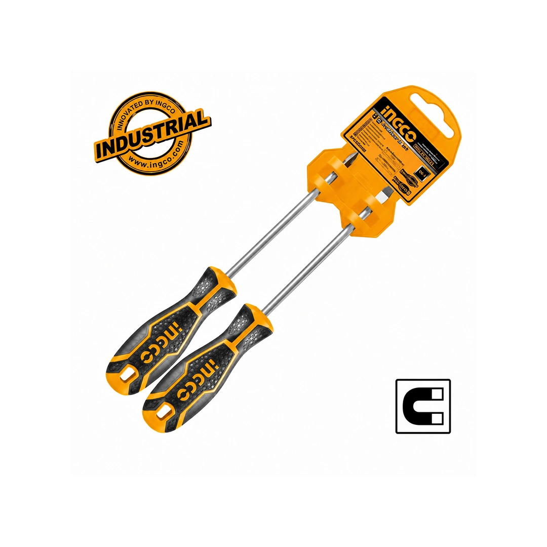 Ingco 2 Pcs screwdriver set HKSD0248 Ingco 2 Pcs screwdriver set HKSD0248 - Image 1