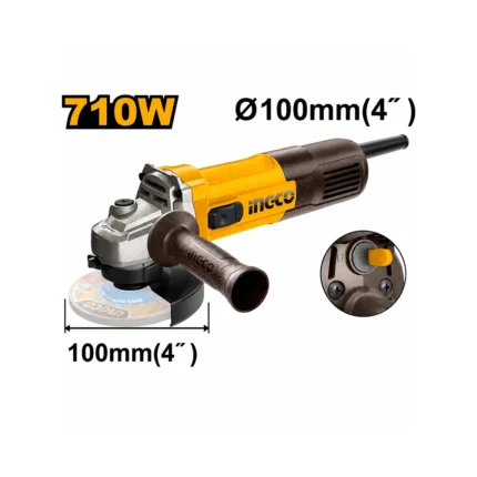 Ingco Angle grinder 710w AG71182