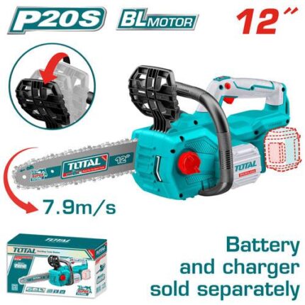 Total Cordless Chain Saw 20V Brushless 12" TGSLI20128