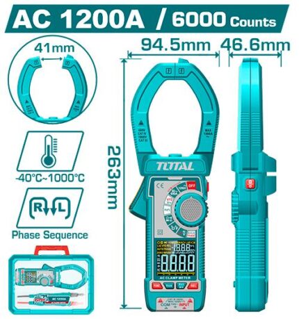 Total Digital AC Clamp Meter TMT7610001