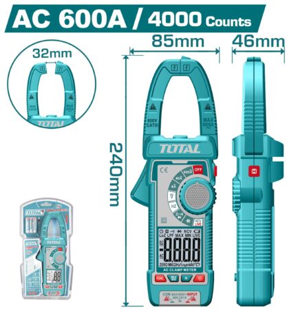 Total Digital AC Clamp Meter TMT766001
