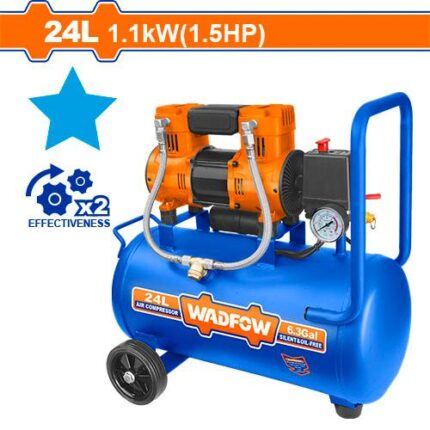 Wadfow Oil-Free Air Compressor 24L 1.5HP WAP1A24