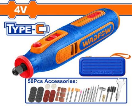 Wadfow Cordless Mini Rotary Tool 4V with 50 Accessories WRYN418